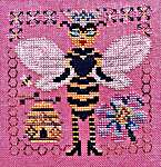 Click for more details of Queen Bee (cross stitch) by bendystitchy