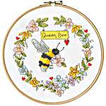 Click/tap for more details of Queen Bee (cross stitch) by Bothy Threads