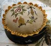 Click for more details of Queen Bee Pincushion (cross stitch) by Heartstring Samplery