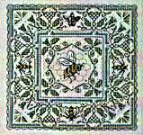 Click/tap for more details of Queen in the Middle (cross stitch) by The Bee Cottage