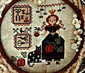 Click/tap for more details of Queen Of Halloween Stitching (cross stitch) by Nikyscreations