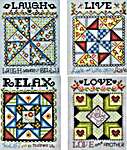 Click/tap for more details of Quilted with Love Blocks (cross stitch) by Stoney Creek