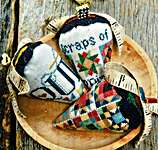 Click/tap for more details of Quilting Berries (cross stitch) by Erica Michaels
