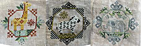 Click/tap for more details of Quirky Quaker African Animals (cross stitch) by Darling and Whimsy