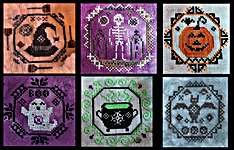 Click/tap for more details of Quirky Quaker Halloween (cross stitch) by Darling and Whimsy