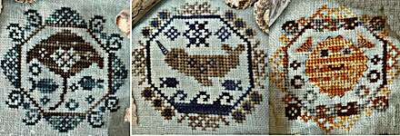 Click/tap for more details of Quirky Quaker Ocean Creatures (cross stitch) by Darling and Whimsy