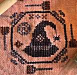 Click for more details of Quirky Quaker - Witch Hat (cross stitch) by Darling and Whimsy