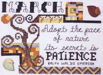 Click for more details of Quote of the Month - March (cross stitch) by Stoney Creek