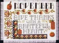 Click for more details of Quote of the Month - November (cross stitch) by Stoney Creek