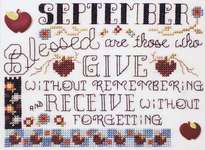 Click for more details of Quote of the Month - September (cross stitch) by Stoney Creek