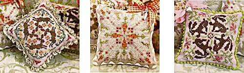 Click/tap for more details of Rabbit Rabbit July, August and September (cross stitch) by Ink Circles