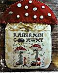 Click/tap for more details of Rain Rain Go Away (cross stitch) by Fairy Wool in The Wood