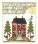 Click/tap for more details of Rain, Rain, Go Away (cross stitch) by The Prairie Schooler