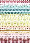Click for more details of Rainbow Band Sampler (cross stitch) by Shannon Christine