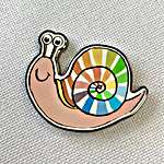 Click/tap for more details of Rainbow Snail Needle Minder (needle minders) by Bothy Threads
