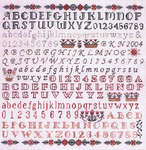 Click/tap for more details of Raspberries and Mint (cross stitch) by Blue Ribbon Designs