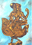 Click for more details of Rathi: Heavenly Danseuse, Celestial Lover (oil on board) by ragunath