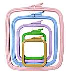 Click for more details of Rectangular Plastic Hoops (hoops and sewing frames) by Nurge