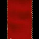 Click for more details of Red 15 count Aida band with gold zigzag edges 7.5 cms wide (fabric) by Rico Design