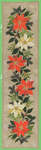 Click for more details of Red and White Poinsettia Table Runner (cross stitch) by Eva Rosenstand