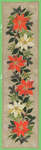 Red and White Poinsettia Table Runner