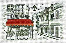 Click for more details of Red Awning (cross stitch) by Permin of Copenhagen