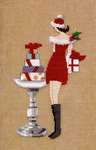 Click for more details of Red Dress Gifts (cross stitch) by Nora Corbett