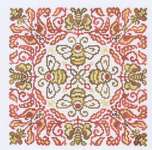 Click for more details of Red Headed Bee (cross stitch) by Ink Circles