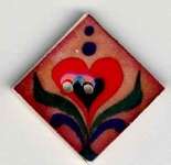 Click for more details of Red Heart on Terracotta (beads and treasures) by Mill Hill