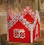 Click for more details of Red House Tea Light Holder (hardanger) by Permin of Copenhagen