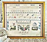 Click for more details of Red R Sampler (cross stitch) by Hello from Liz Mathews