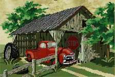 Click/tap for more details of Red's Resting Place (cross stitch) by Stoney Creek