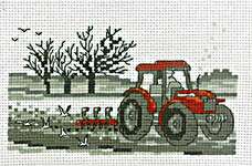 Click for more details of Red Tractor (cross stitch) by Permin of Copenhagen