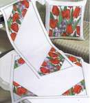 Red Tulip Cushion Panel