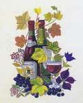 Click for more details of Red Wine (cross stitch) by Eva Rosenstand