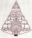 Click for more details of Redwork Pine (cross stitch) by Carolyn Manning