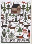 Click/tap for more details of Reindeer Roundup (cross stitch) by The Prairie Schooler
