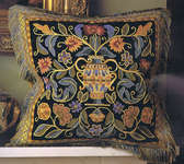 Click for more details of Renaissance Cushion (tapestry) by Glorafilia