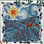 Click for more details of Riding the Waves (cross stitch) by MarNic Designs