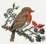 Click for more details of Robin (cross stitch) by Eva Rosenstand