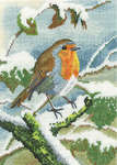 Click for more details of Robin in Winter (cross stitch) by Nigel Artingstall