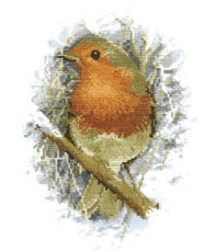 Click for more details of Robin Redbreast (cross stitch) by John Stubbs
