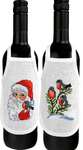 Click for more details of Robins Wine Bottle Aprons (cross stitch) by Permin of Copenhagen
