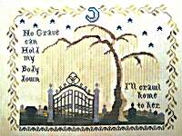 Click/tap for more details of Roladex Mourning Sampler (cross stitch) by bendystitchy