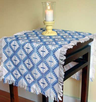 Click for more details of Rolling Hills Runner (swedish weaving) by Swedish Weave Designs