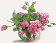 Click/tap for more details of Romantic Roses (cross stitch) by RTO