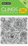 Click/tap for more details of Rose Background Unmounted Cling Rubber Stamp (stamps) by Hero Arts