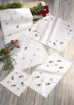 Rosebuds and Lace Hardanger Table Mats