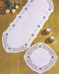 Rosebuds Hardanger Table Mats