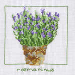 Click for more details of Rosemary Pot (cross stitch) by Permin of Copenhagen